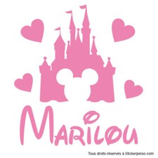 * 1 Sticker Château Disney -