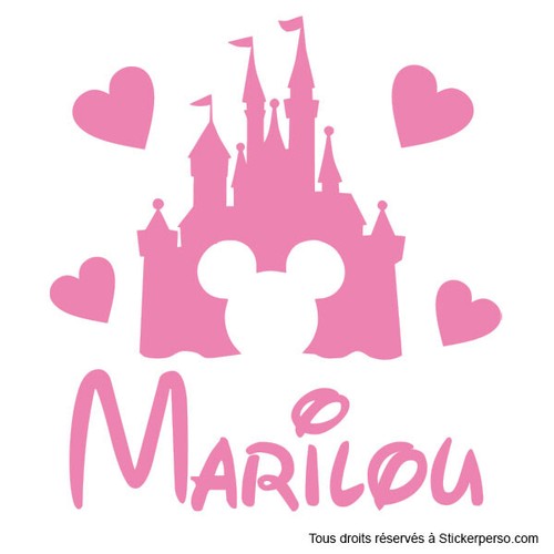 Sticker château disney - 1,