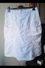 Jupe crayon mi-longue blanche