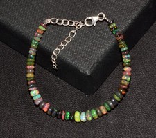 Bracelet En Opale Noire