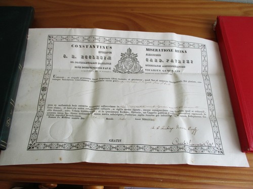 Bulle papale pontificale - , 1854