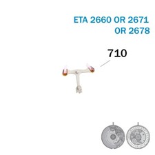 FOURCHE PALETTE partie 710 pour mouvements automatiques suisses ETA 2660 - 26...