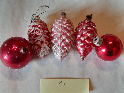 Boules noël anciennes - boules,