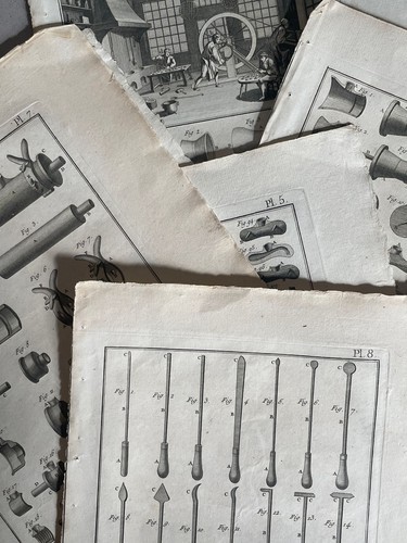 Lot gravures originales - 8,