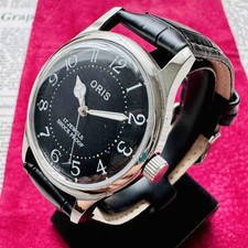 ORIS Vintage Men's Watch Swiss Mechanical 35mm Stainless Steel Leather Band