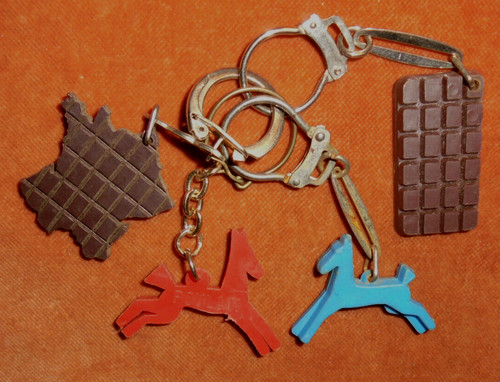 Porte clés lot poulain - x,