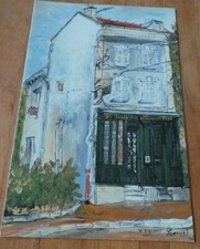 RARE COLLECTOR - LE JARDIN DES LAUNDIERS MENU COVER - with dedication