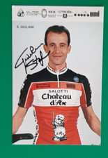 CYCLISME carte cycliste STEFANO GIULIANI équipe CHATEAU D'AX 1988 Signée