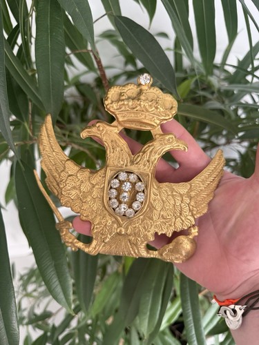 Plaque casque strass - plaque, &