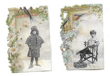 2 Anciens Chromos Découpis