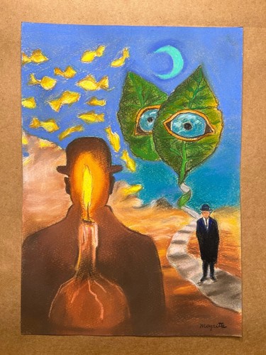 René magritte dessin - rené, sur