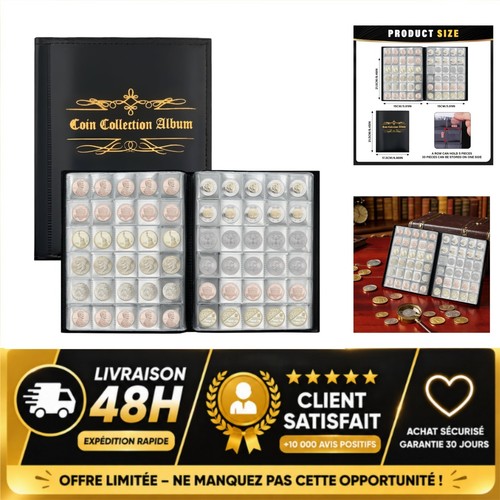 Classeur pièces monnaie - classeur,