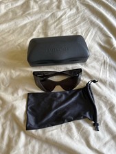 Balenciaga Sunglasses Shield Frameless Black BB0122S-004