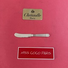 COUTEAU BEURRE  CHRISTOFLE ARIA METAL ARGENTE 17 CM TRÈS BEL ETAT