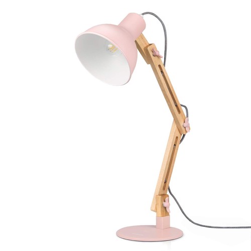 Lampe bureau led bois - led,