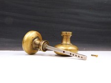 ▨6X6mm, old pair of round handles Ø 50mm bronze or brass door knobs