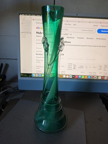 Vase pâte verre h - vase,