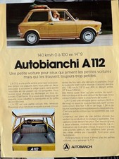 Brochure Autobianchi A 112 de
