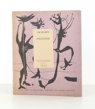 DEHARME (Lise) - Insolence - 1946. - ill. par  - ill. par Mario PRASSINOS - Edi