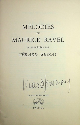 S gérard souzay - gérard,