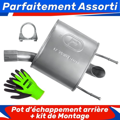 Pot échappement arrière - pot, d’échappement
