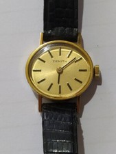 ZENITH WOMEN'S OVAL / LADY GOLD PLATED MANUAL WIND WATCH