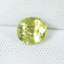 3.29 cts Massive Luster "Yellowish Green" Natural Malaya Garnet - Oval....!!!!!
