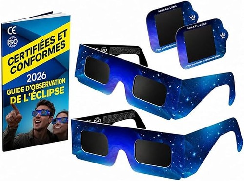 Lunettes eclipse solaire 2026 - lunettes,