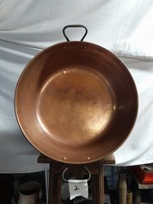 Bassine à confiture en cuivre grand confiturier 