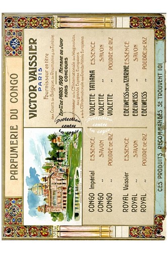 Parfumerie congo vaissier - vaissier,