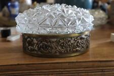 1 Antique Molded Glass Chandelier Lamp Ceiling Light, Open Frame