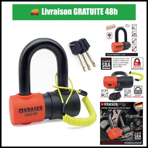 Antivol moto kraser kr50 - antivol,