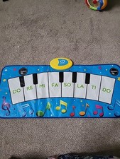 Blue Foldable Child's Piano With Recorded Music