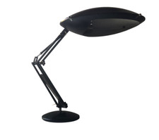 Aluminor Black Metal Articulated Architect Lamp 60/70 Space Age