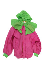 Oilily Girls Front Zip Colorblock Hooded Jacket Pink Green Size 140cm