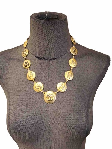 Superbe collier doré chanel - doré,