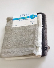 LOT DE 4 GANTS DE TOILETTE