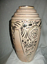 Superbe vase Art Deco ODYV Berlot Mussier Vierzon - 1930's french ceramic vase