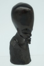 Art Africain Sculpture statue tête d homme ébène,Afrikanische kunst, African art