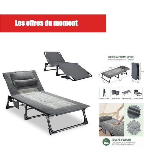 Chaise longue pliable - chaise,