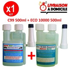 KIT MECARUN ETHANOL ADDITIF TRAITEMENT C99 500ml + ECO10000 500ml