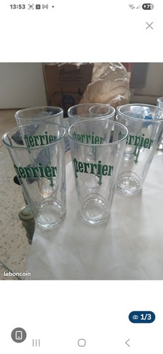 Lot verre perrier neuf - lot,