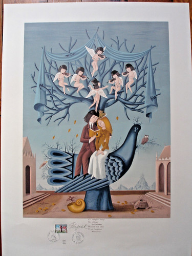 Raymond peynet lithographie - raymond,