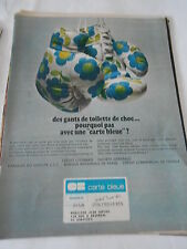 ADVERTISEMENT 1967 Bank CIC Blue Card Boxing Glove
