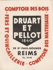 F68 OLD BUVARD Comptoir des Bois DRUART & PELLOT Boulevard P Doumer REIMS