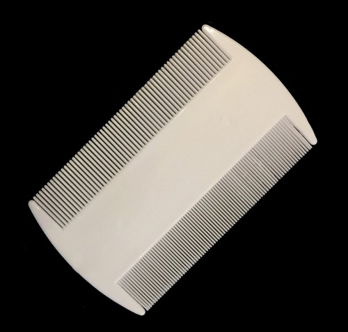 Peigne poux blanc 9cm - peigne,