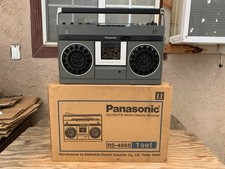 Panasonic RS-466S Boombox Cassette Player With Original Box Working Watch Video