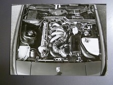 1986 Porsche 924 S Engine B&W Press "Werkfoto" Photo - RARE!! Awesome