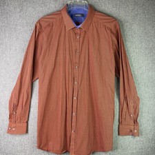 Angelo Litrico Men's 3XL Red Blue Check Long Sleeve Button Up Shirt MS28