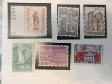 lot de 6 timbres belges
